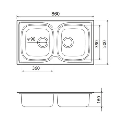 Νεροχύτης Valley 25286